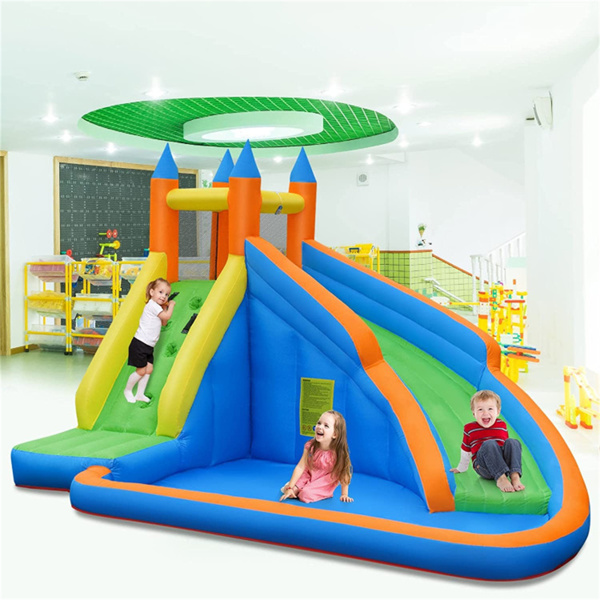 Inflatable Water Slide Bouncing House with 480W Blower