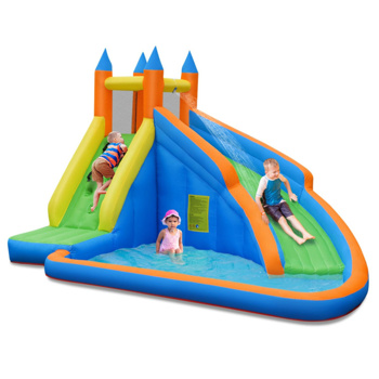 Inflatable  Bounce House Jumper with Water Slide without Blower