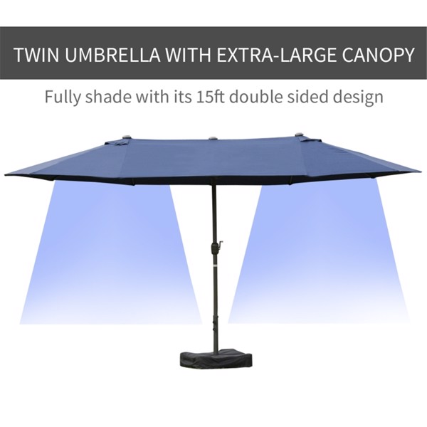 Outdoor beach umbrella/Double-Sided Market Umbrella  ( Amazon Shipping)（Prohibited by WalMart）