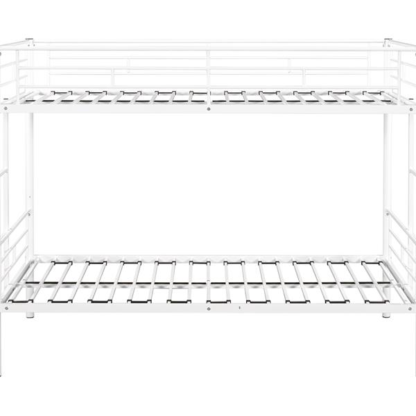 Metal  Bunk Bed/ Heavy-duty Sturdy Metal/ Noise Reduced Design/ Safety Guardrail/ 2 Side Ladders/ CPC Certified/ No Box Spring Needed