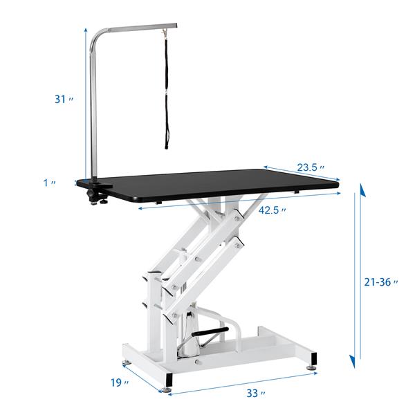 Hydraulic Dog Pet Grooming Table Heavy Duty Big Size Z-Lift Pet Grooming Table