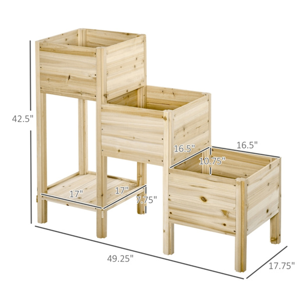 Wooden Planter、Flower shelf,Wood Planter Box