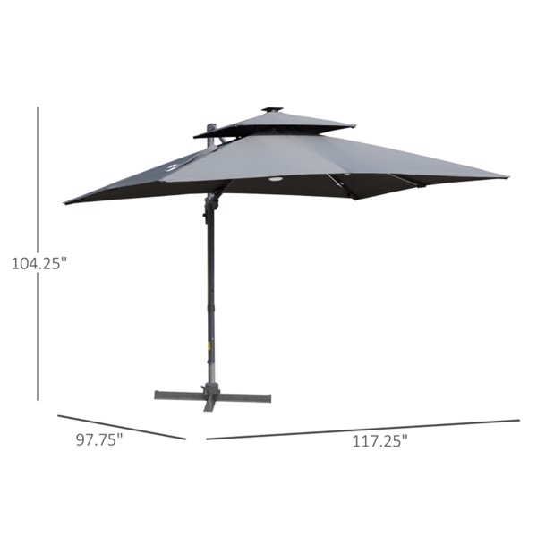 Outdoor beach umbrella/ Cantilever Umbrella  ( Amazon Shipping)（Prohibited by WalMart）