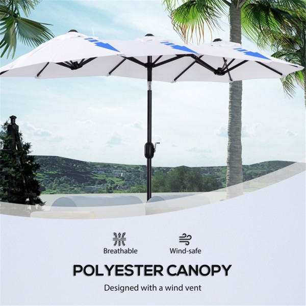 Outdoor beach umbrella /Double-sided Umbrella  ( Amazon Shipping)（Prohibited by WalMart）