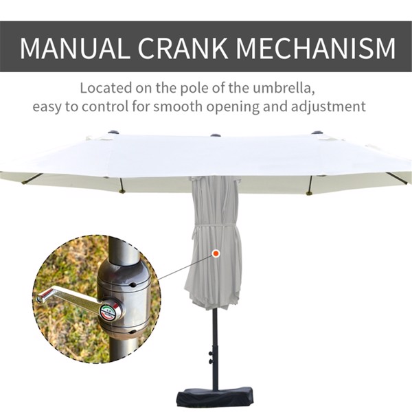 Outdoor beach umbrella/Double-Sided Market Umbrella  ( Amazon Shipping)（Prohibited by WalMart）