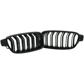 For BMW 13-19 F30 F31 3-Series 320i 328i Front Kidney Grille <b style=\\'color:red\\'>Grill</b> Gloss Black