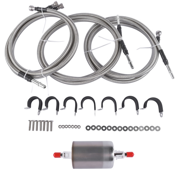 Stainless Steel Braided Fuel Lines Kit 819-840 for 1999-2003 Chevy Silverado GMC Sierra 1500 2500 3500 1999-2003 15043857