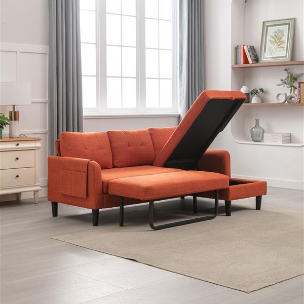 Sectional Sofa Reversible Sectional Sleeper Sectional Sofa with Storage Chaise