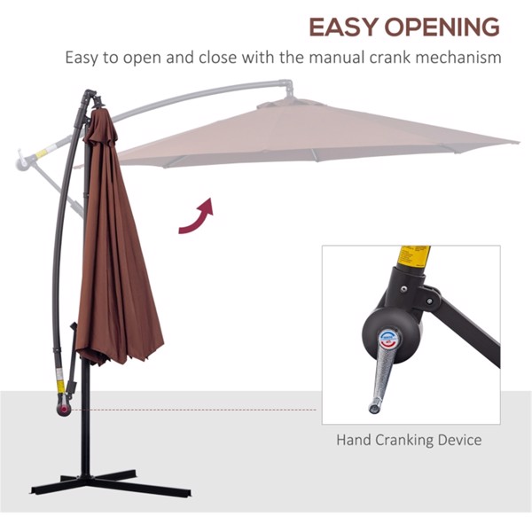 Outdoor beach umbrella/Patio Offset Umbrella  ( Amazon Shipping)（Prohibited by WalMart）