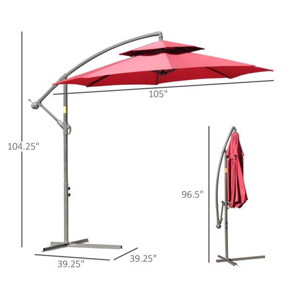 Outdoor beach umbrella/ Market Umbrella  ( Amazon Shipping)（Prohibited by WalMart）