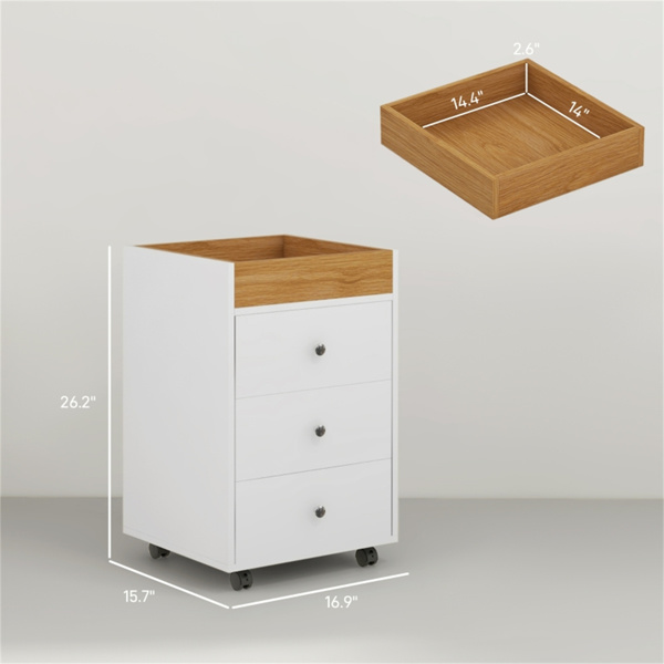 Bathroom Storage Cabinet-White (Swiship-Ship)（Prohibited by WalMart）