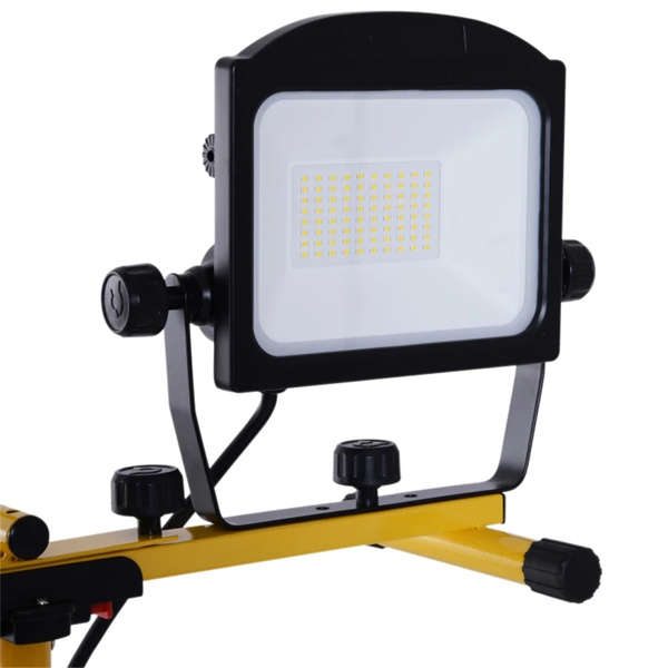 Versatile Work Light 10,000 Lumen Dual Head LED Work Lights with Stand,Telescoping Adjustable Tripod Stand