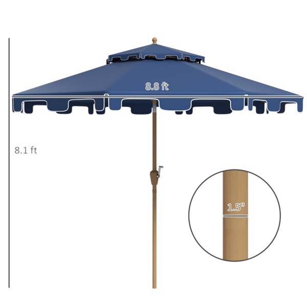 Outdoor beach umbrella/Sun Umbrella  ( Amazon Shipping)（Prohibited by WalMart）