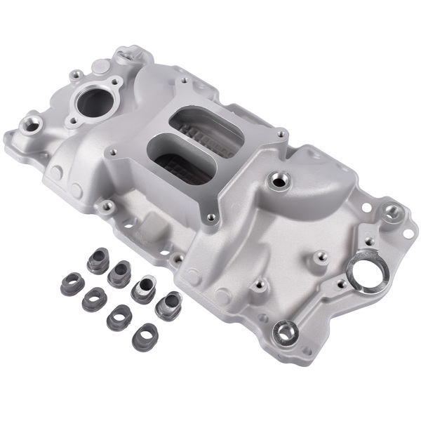 Dual Plane High Rise Intake Manifold For 57-86 SBC V8 305 327 350 400 1500-6500