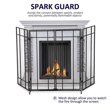 Fireplace screen ( Amazon Shipping)（Prohibited by WalMart）