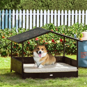 Dog Bed/ Dog House  /  Rattan Pet Sofa ( Amazon Shipping)（Prohibited by WalMart）