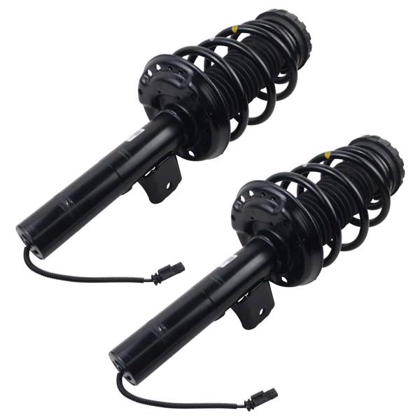 Pair Front Shock Strut Coil Spring Assembly For Cadillac XTS 2013-2019 with Electric 5801096 22906209 22962890 23101683 23220501