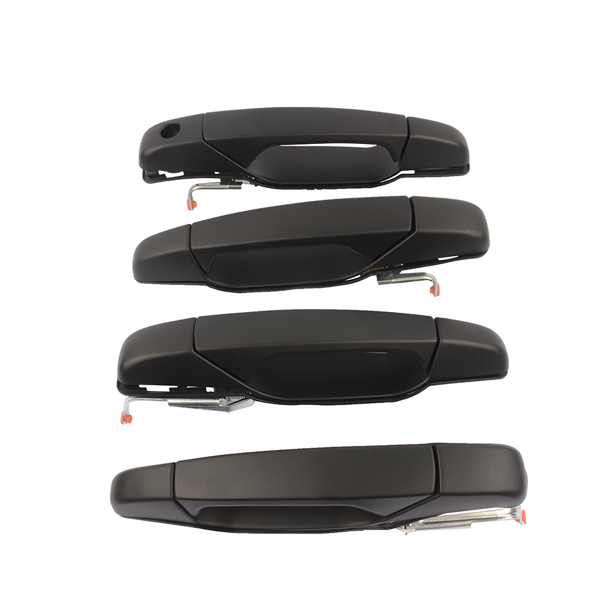 4Pcs Black Exterior Door Handles for Chevy Silverado 2500 GMC Sierra 2007-2009