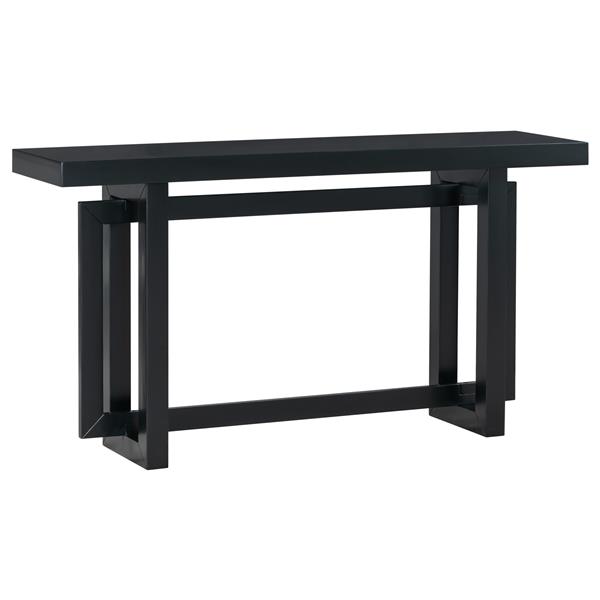 Contemporary Console Table with Wood Top, Extra Long Entryway Table for Entryway, Hallway, Living Room, Foyer, Corridor