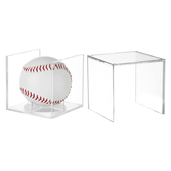 Tennis Ball Display Case Baseball Storage Box Clear Organizer Box Acrylic