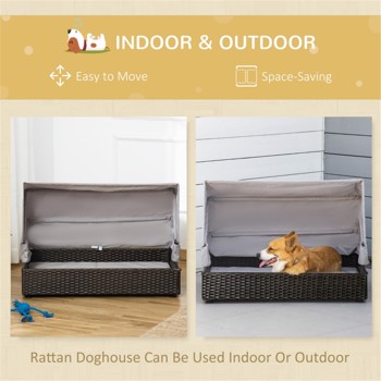 Dog Bed /Cat House /  Rattan Pet Sofa ( Amazon Shipping)（Prohibited by WalMart）