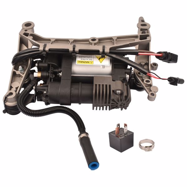 Air Suspension Compressor Pump w/Relay For Porsche Cayenne 958/92A 2011-2018