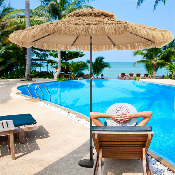 9 Foot Portable Beach Umbrella with Led Lights.