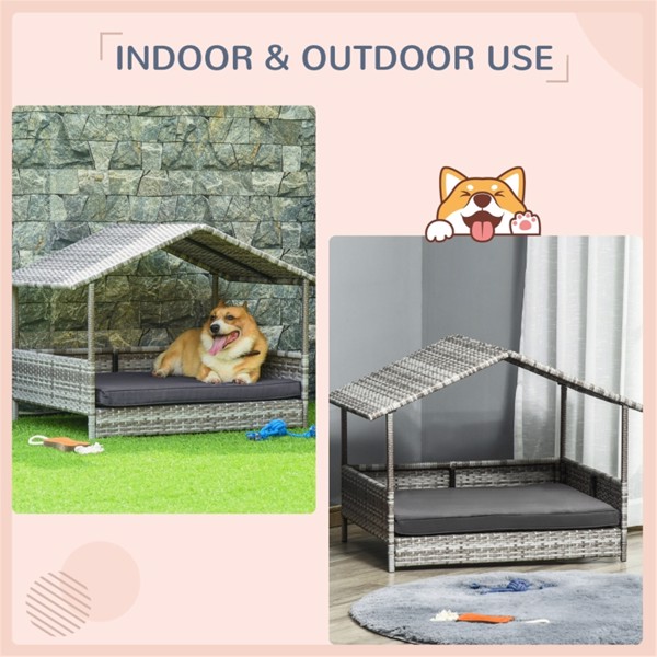 Dog Bed/ Dog House  /  Rattan Pet Sofa ( Amazon Shipping)（Prohibited by WalMart）