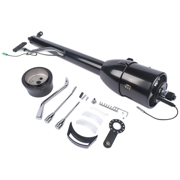 Street Hot Rod 30" Black Steering Column Tilt Auto Floor Shift w/ Adapter No Key