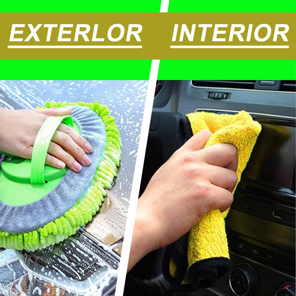 62'' Microfiber Car Wash Brush with Long Handle, Car Wash Set Supplies【Shipment from FBA】