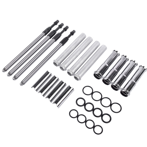 Adjustable Pushrods Chrome Cover Kit for Harley-Davidson Twin Cam Models 1999-2017