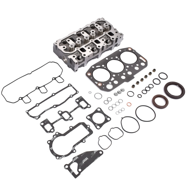 Complete Cylinder Head & Full Gasket Kit for Yanmar 3TNV70 3TNV70-ASA 3TNV70-HGE 3TNV70-XBV Engine VIO10-2 VIO15-2A VIO15-3 Digger John Deere Gator XUV 850D Hitachi ZX17U-2 ZAXIS17U-2 Excavators