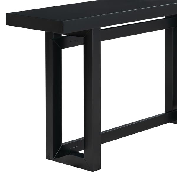 Contemporary Console Table with Wood Top, Extra Long Entryway Table for Entryway, Hallway, Living Room, Foyer, Corridor