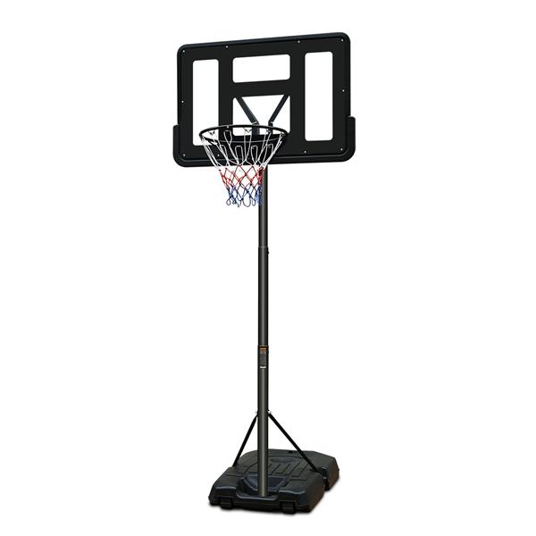 Basketball Hoop Portable Basketball Goal System 6.5-10ft Adjustable 44in Backboard for Indoor Outdoor Black