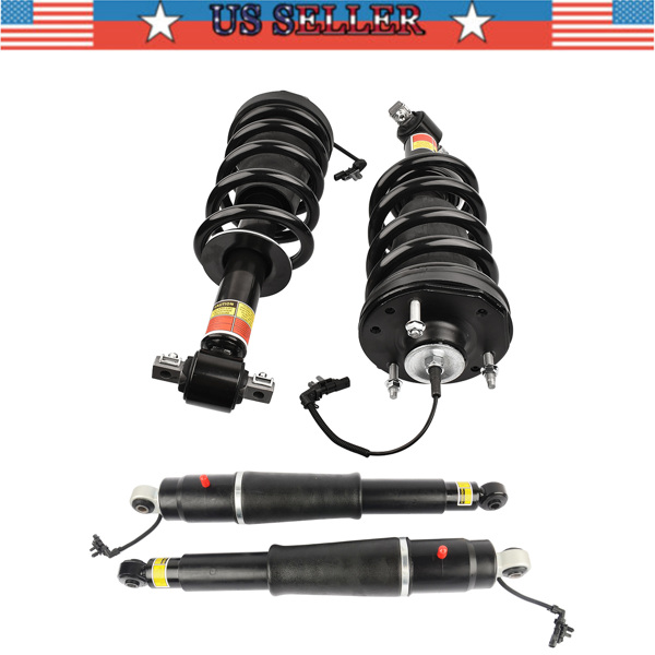 2 Front Strut Assys + 2 Rear Shock Absorbers for Cadillac Escalade Chevrolet Suburban Tahoe GMC Yukon 2015-2020 84977478 23151122 23290660