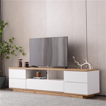 Modern TV stand for TVs up to 80\\'\\' , Media Console with Multi-Functional Storage, Entertainment Center  with Door Rebound Device, TV cabinet for living room,Bedroom