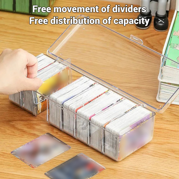 Trading Card Storage Box Organizer Fit 700+ Cards Deck Hard Playing Card Case