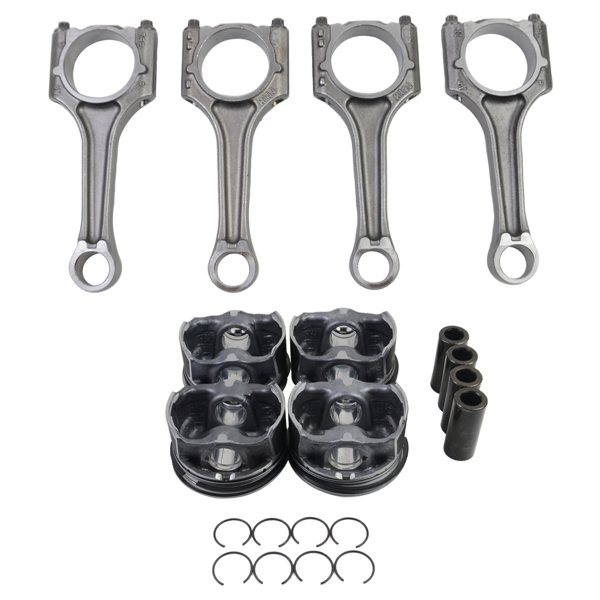 Pistons Connecting Rods 23mm Set For 2.0 TFSI Audi VW A4 Q5 Jetta GTI CAE CCTA 06H198401A 06J198401D