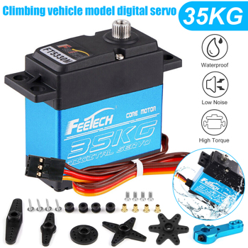 Waterproof 35kg Full Metal Gear Digital Servo HIGH TORQUE & SPEED RC Car Servo