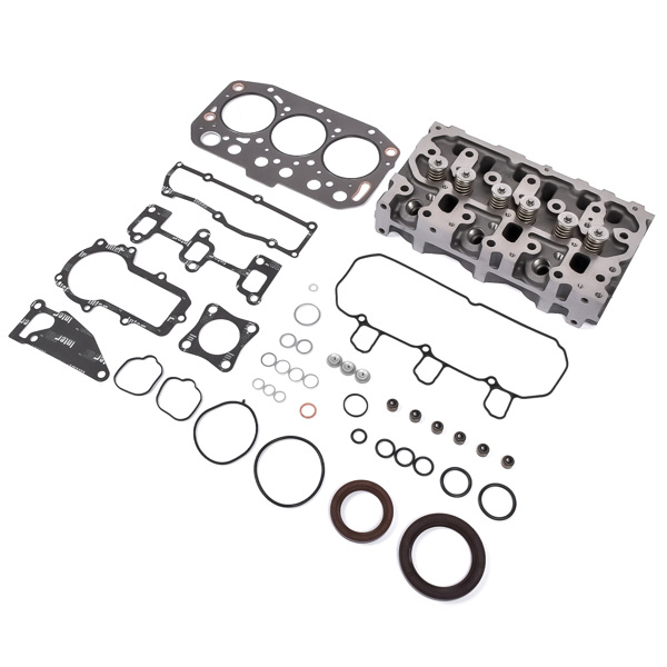 Complete Cylinder Head & Full Gasket Kit for Yanmar 3TNV70 3TNV70-ASA 3TNV70-HGE 3TNV70-XBV Engine VIO10-2 VIO15-2A VIO15-3 Digger John Deere Gator XUV 850D Hitachi ZX17U-2 ZAXIS17U-2 Excavators