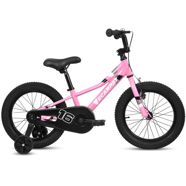 Kids' Bike 16 Inch Wheels, 1-Speed Boys Girls Child Bicycles For4-7Years, With Removable Training Wheels Baby Toys,  Front V Brake, Rear Holding Brake