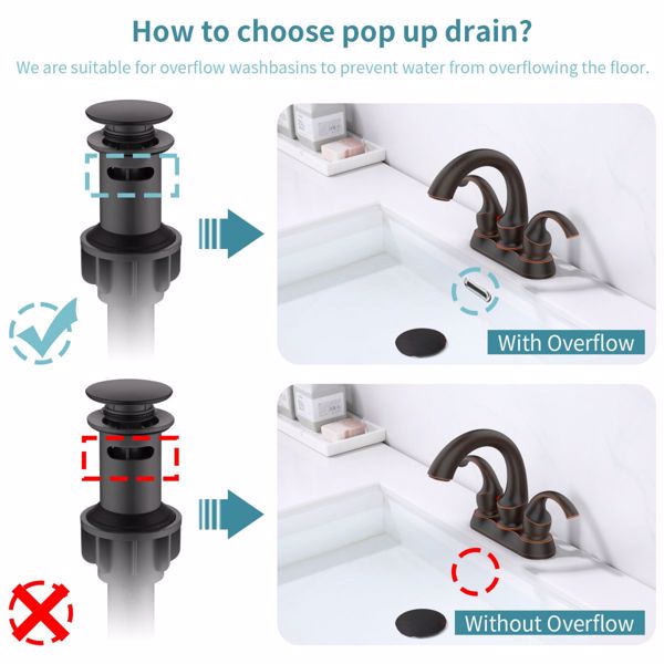 Bathroom Faucet 2-Handle Oil Rubbed Bronze with Aerator, Swan Style 4-inch Centerset Vanity Sink with Pop-Up Drain and Supply Hoses, FR4075-ORB