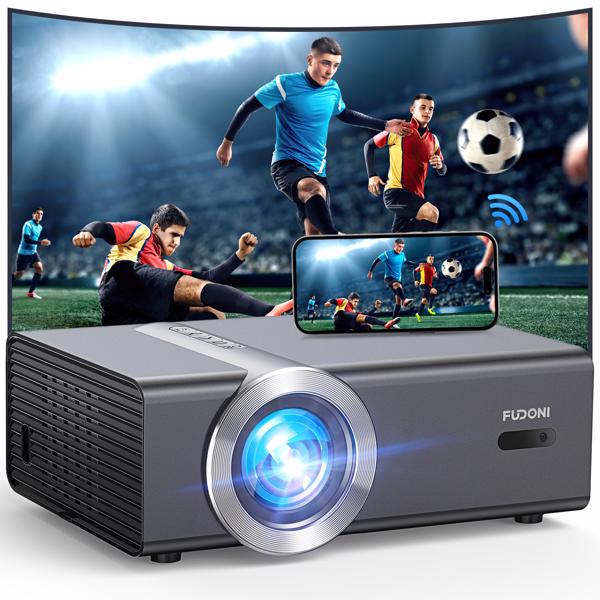 [Electric Focus/Auto Keystone] Projector with WiFi and Bluetooth, Native 1080P 20000L 4K Supported, Home Theater UP to 300"【FBA发货，禁止亚马逊销售】