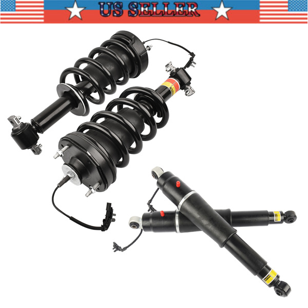 2 Front Strut Assys + 2 Rear Shock Absorbers for Cadillac Escalade Chevrolet Suburban Tahoe GMC Yukon 2015-2020 84977478 23151122 23290660