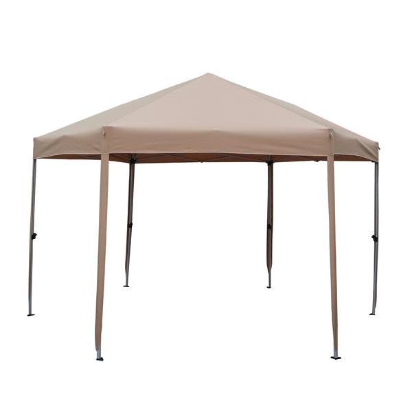 13 Ft. W x 13 Ft. D x 9.2ft Pop-Up Gazebo Tent Outdoor Canopy Hexagonal Canopies Gazebos & Pergolas 6 Sided for Patio Garden Backyard Sun Shelter BBQ Garden Events with Strong Steel Frame Storage Bag