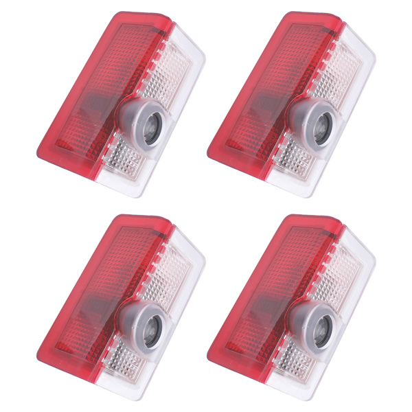 Set of 4 Car Logo Door Light Welcome Light For Mercedes-Benz W176 W205 W166 W212