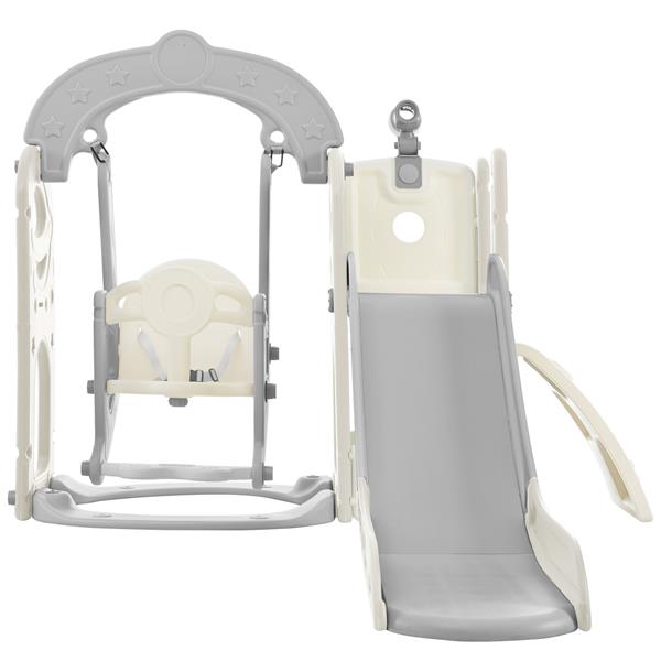 Toddler Slide and Swing Set 5 in 1, Kids Playground Climber Slide Playset with Telescope,  Combination for Babies Indoor & Outdoor