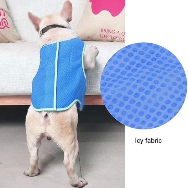 Summer Cooling Vest - Ultimate Heat Relief for Dogs and Cats, Stylish Pet Apparel for Outdoor Activities, Breathable and Comfortable Design for Hot Days （L码）