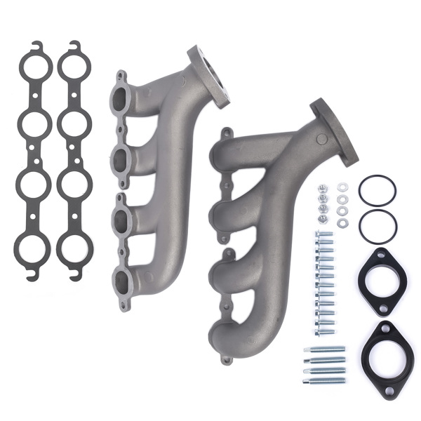 LS Swap Cast Iron Manifold Headers for Chevy Corvette Camaro LS1 LS2 LS3 9988-R-BLEM