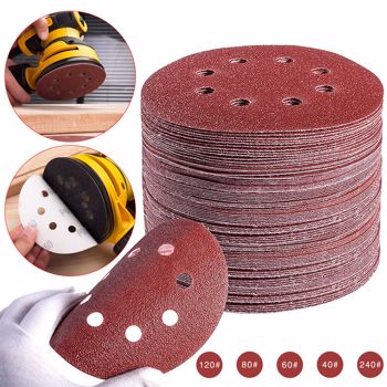 SANDING DISCS 40 60 80 120 240 GRIT ORBITAL SANDER PADS